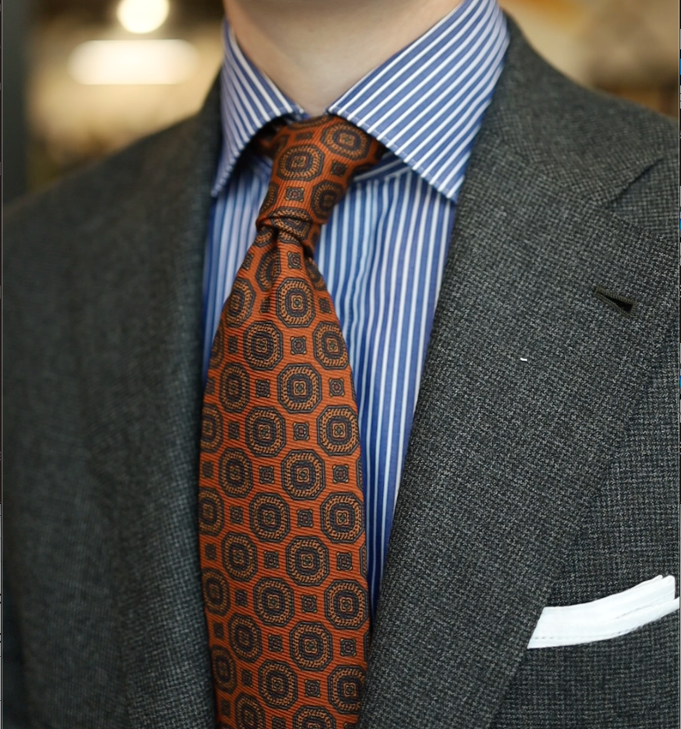 Orange/Blue Tie – Primo Tailoring