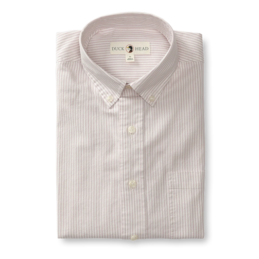 Stripe Cotton Oxford Sport Shirt