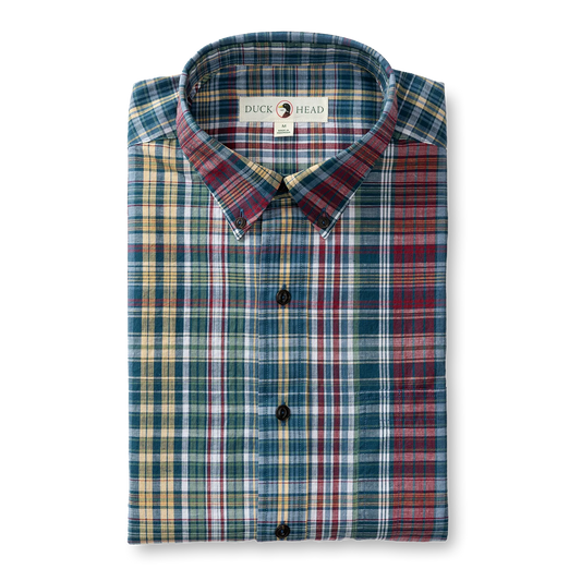 Reid Plaid Slub Sport Shirt