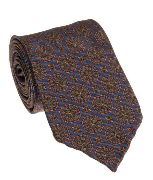 Blue/Orange Tie – Primo Tailoring